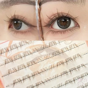 Wispy Cluster Eyelash Extensions - Không cần keo dán lông mi dưới cùng để trang điểm DIY Beauty