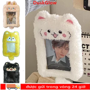 DUSKGLOW Sang Trọng Photocard, Phim Hoạt Hình Hình Xe Buýt Cửa Tay Áo, Hình Thần Tượng Dễ Thương Hiển Thị Ảnh Nhiều Phong Cách Gấu Sinh Viên Đựng Thẻ Túi Mặt Dây
