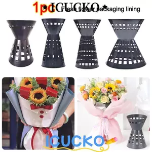 Đế Bó Hoa ICUCKO, Tấm Lót Bao Bì Hoa Nhựa DIY, Phụ Kiện Hoa Nhanh Di Động Gói Bó Hoa Cho Cửa Hàng Hoa Tiệc Cửa Hàng