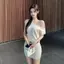 Váy đeo chéo kiểu Pháp Nữ Pure Desire Phong cách nổi tiếng Tính khí Slim-fit Slimer Look High-End Hip S
