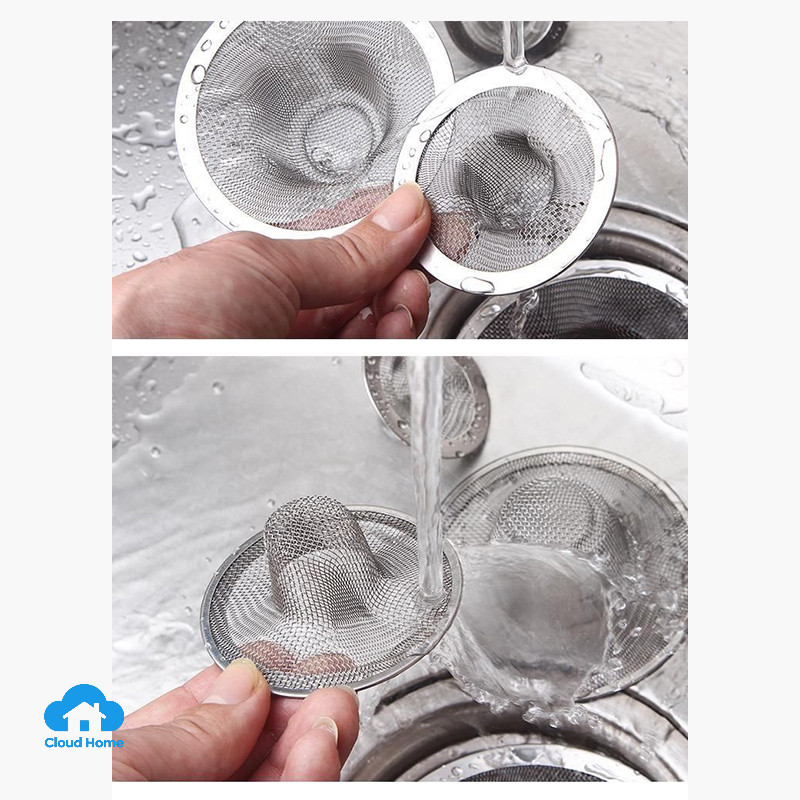 🌤️COD🌤️Dụng cụ lọc rác bồn rửa chén inox loại đẹp Ống Thoát Nước Nhà Bếp 5/7/9cm