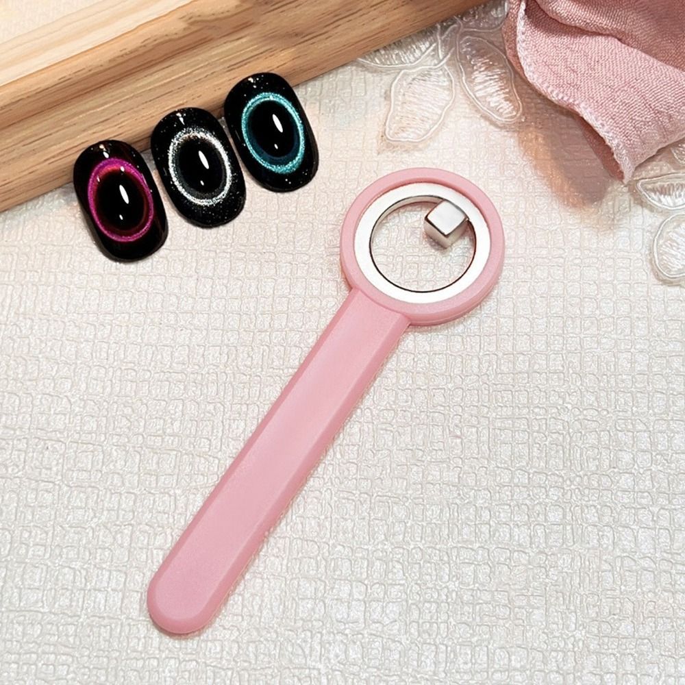 JIMMYCHOOEC Rỗng Nhẫn Mắt Mèo, Tay Cầm Dài Hình Lỗ Đen Rỗng Thanh Tròn, Công Thái Chuyên Nghiệp Mạnh Móng Tay Vòng, Salon