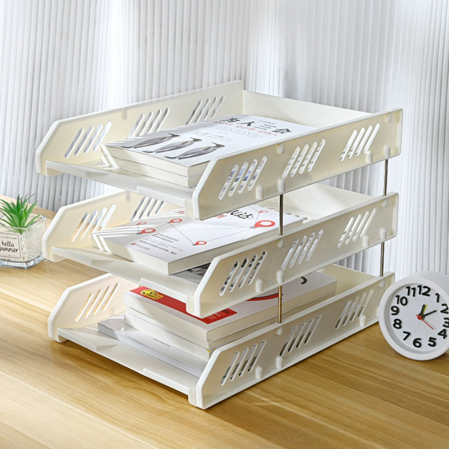 [TẶNG STICKER] Kệ Đựng Tài Liệu HomeMate Nhiều Tầng Đa Năng, Khay Hồ Sơ Để Bàn 2–4 Tầng Gọn Gàng Văn Phòng