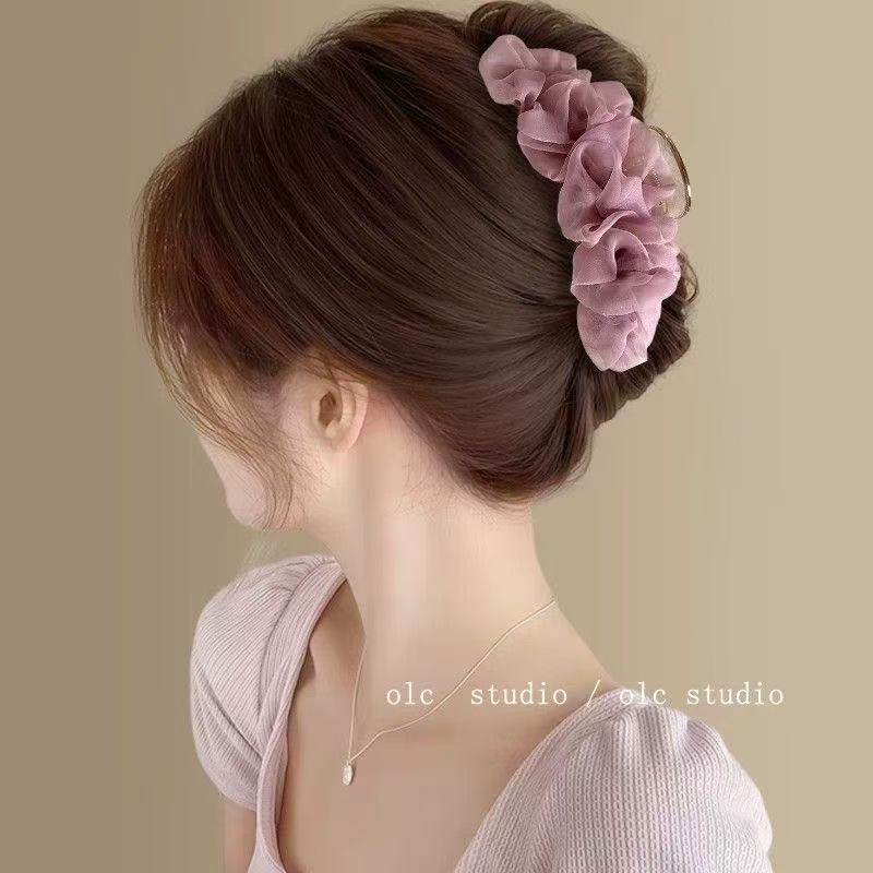 Lưới Kích Thước Lớn Lấy Kẹp 2026 Phong Cách Mới Kẹp Cá Mập Phụ Kiện Tóc