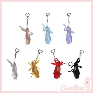 COO Mini Ballet Giày Charm Móc Khóa Trang Trí Ruy Băng Mềm Lý Tưởng Cho Nhẫn Chìa Khóa Và Phụ Kiện Thời Trang