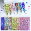AFTEROF Nail Art Sequins, Hình dạng không đều ánh sáng lấp lánh ba chiều lấp lánh, Kim cương lấp lánh ba chiều Mảnh sáng bóng Trang trí móng tay Mẹo nghệ thuật móng tay