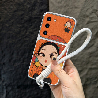 Ốp Lưng PBZZ Cho SAMSUNG S21 fe S21 ultra S21 plus 5G Vỏ Điện Thoại Lo Âu Vỏ Mềm Silicon Chống Sốc Thiết Kế Mới Thẩm Mỹ Hoạt Hình Dễ Thương Có Dây Buộc Cho Bé Gái TBDTMD1