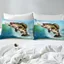 QGSX Cá Duvet Cover Bộ Chăn Ga Gối Câu Cá Cho Thanh Thiếu Niên Bé Gái Trang Trí Phòng Động Vật Biển Duvet Cover