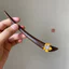 WHX-Hairpin {Fengqing Roll} Kẹp tóc gỗ đàn hương lá phong Kẹp tóc ngắn Trung Quốc mới Kẹp tóc ngắn cao cấp Hanfu Mũ đội đầu đi lại hàng ngày Kẹp tóc