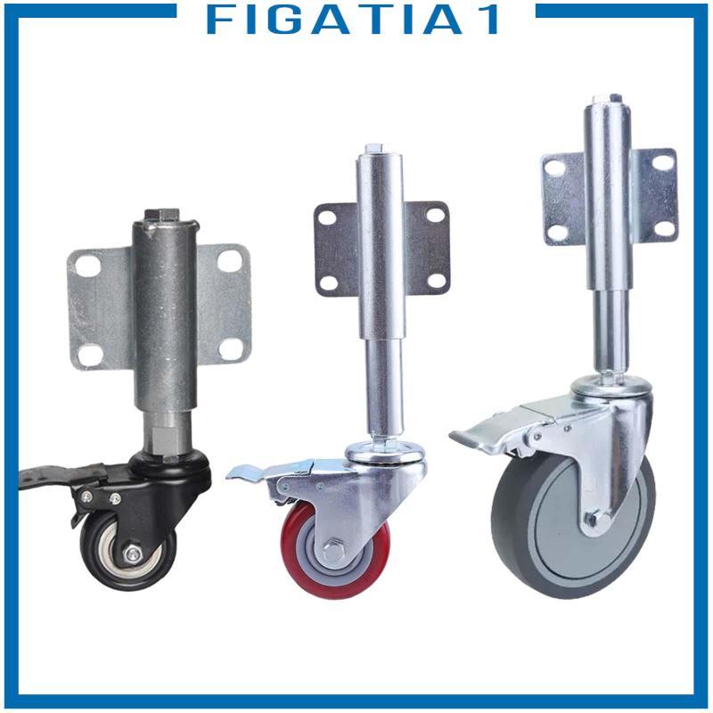 Cổng Bánh Xe Hỗ Trợ Bánh Xe Giảm Sốc Với 360 Xoay Có Thể Thu Vào Lò Xo Tải Cổng Caster Cho Cổng Gỗ Ngoài Trời