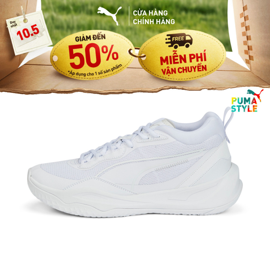Giày Thời Trang PUMA Unisex Playmaker Core White-Gray Violet Màu Trắng ...
