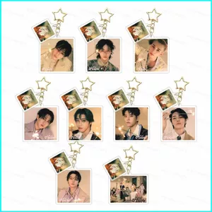 HT2 Stray Kids FELIX Acrylic Móc Khóa HOLLOW Mini Album Mặt Dây Chuyền Ngôi Sao Phụ Kiện TH2
