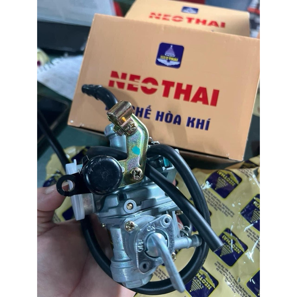 Chế hòa khí Neo Thai siêu tiết kiệm xăng - bình xăng con lắp dream wave