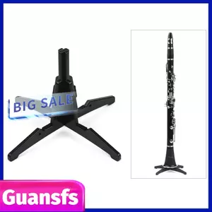Guansfs Guansfs Clarinet Stand Giá đỡ bằng nhựa có thể tháo rời di động với 4 chân Hỗ trợ nhẹ để lưu trữ hoặc triển lãm Kèn Trumpet