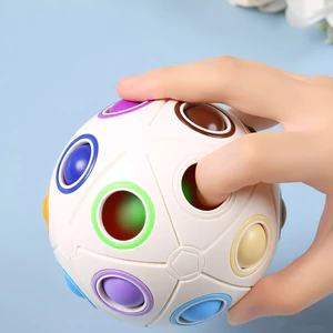 < Pluscloth > Bóng xếp hình khối phù hợp màu sắc cầu vồng cho trẻ em Người lớn phát triển sự tập trung Tư duy logic Trí thông minh giáo dục Brain Teaser Màu quà tặng