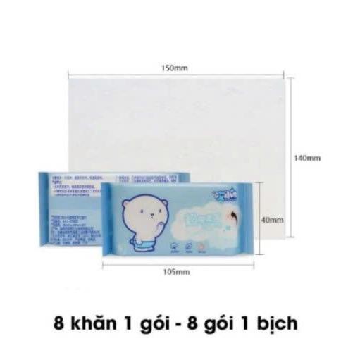 Set 8 Khăn Giấy Ướt Mini Bỏ Túi