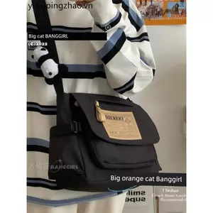 Phong Cách Hồng Kông Dụng Cụ Retro Túi Nam Sinh Viên Đại Học Lớp Túi Đeo Vai Phong Cách Nhật Bản Hợp Thời Trang Dung Tích Lớn Túi Nữ