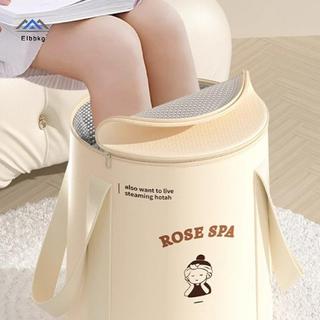 ELBBKG Dung Tích Lớn Gấp Chân Bồn Tắm Sâu Ngâm Buet Đầu Gối Ấm Chân Ngâm Túi Di Động Du Lịch Chân Chậu Rửa Buet Mới