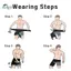 Springevenstar Unisex hông Nẹp Hỗ trợ Groin Quấn cho đau thần kinh tọa Giảm đau đùi Phục hồi bài tập Sử dụng Springevenstar