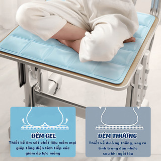 Đệm Gel Làm Mát Giảm Nhiệt Mùa Hè – Nệm Lót Ghế Ngồi, Ghế Ô Tô Thoáng Khí, Chống Thấm Nước