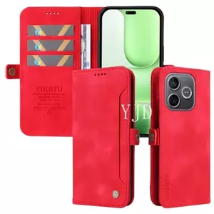 Ốp Lưng Cho Honor 600 Lite Da Cảm Giác Khe Cắm Thẻ Khóa Đóng Cửa Chân Đế Chống Rơi Vỏ Điện Thoại