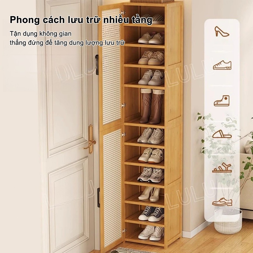 Tủ giày dệt dây đứng chống ẩm chống nấm tiết kiệm không gian đảm bảo chất lượng Chống bụi Hậu mãi