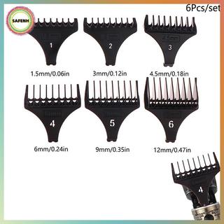 Bộ Lược Tông Đơ Cắt Tóc SAFENH 6 Cái T9 1.5-12mm Hướng Dẫn Cắt Tóc Đa Năng VN