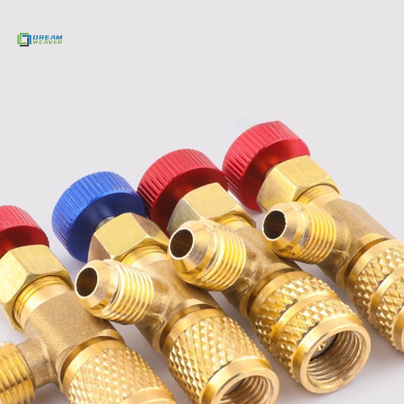[Dream Weaver] 1 Cái R410A R22 Chất làm lạnh điều hòa không khí 1 / 4 "Bộ chuyển đổi an toàn Van an toàn lỏng Sửa chữa điều hòa không khí và Fluoride mới