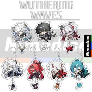 Gantungan Kunci Wuthering Waves Akrilik Transparan Keychain Changli Gift Souvenir Hadiah Anime Kado Ganci Yinlin