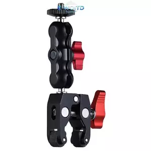 Kẹp hợp kim nhôm E-WOITD có đầu bóng đôi Magic Arm Kẹp 1 / 4 '' 3 / 8 '' Lỗ cho điện thoại Video Mount Camera Màn hình LED Mic E-WOITD