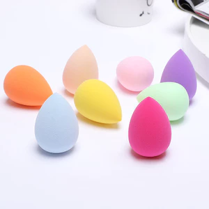 【Roshy】Bông phấn trang điểm hình quả bầu khô và ướt dùng để rửa mặt đa năng thấm hút mồ hôi không chứa latex. trang điểm