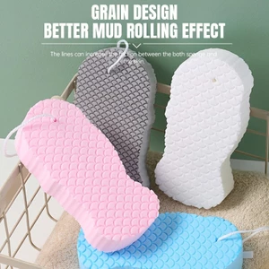 【Roshy】Bé Tắm Ba chiều Bọt biển Bọt biển tắm Họa tiết vảy cá Bọt biển tắm