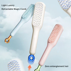 【Roshy】lược chống tĩnh điện gia dụng. Lược ma thuật thu gọn sang trọng lược làm sạch tóc chuyên dụng