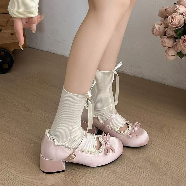 Mùa Hè Thời Trang Phong Cách Mới Giày Mũi Tròn Cao Su Nông Miệng PU Dây Đeo Khóa Phẳng Nữ Thoải Mái Mặc Ngoài Chống Trơn Trượt Chống Mài Mòn Nhà Máy Wholesal