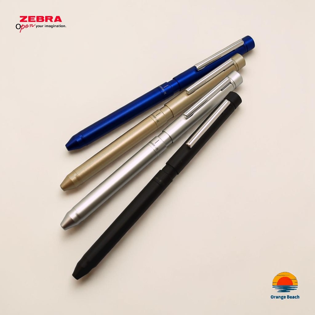 Zebra Sharbo X LT3 But Da Chuc Nang/2 Bi+But Chi Co Khi/4 Mau/Than Kim Loai Mong/Nhat Ban