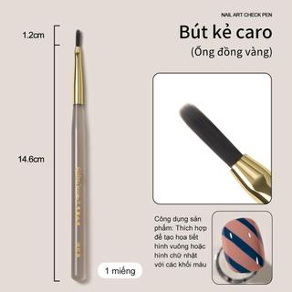 Miss Gooey Dây Vẽ Lưới Họa Tiết, Dụng Cụ Làm Móng Tay Nghệ Thuật, Bút Vuông Vẽ Hoa Chi Tiết, Móc Cạnh, Pha Trộn