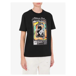 Bán Áo Thun Họa Tiết Graffiti Sáng Tạo, Thời Trang Unisex Cổ Tròn