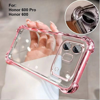 Ốp Chống Sốc Sang Trọng Cho Honor 600 Pro 4G 5G 2026 Ốp điện thoại Silicon Mềm Trong Suốt Trong Suốt Cho Honor600Pro 600Pro Honor600 Honor600Lite 600Lite Trường Hợp