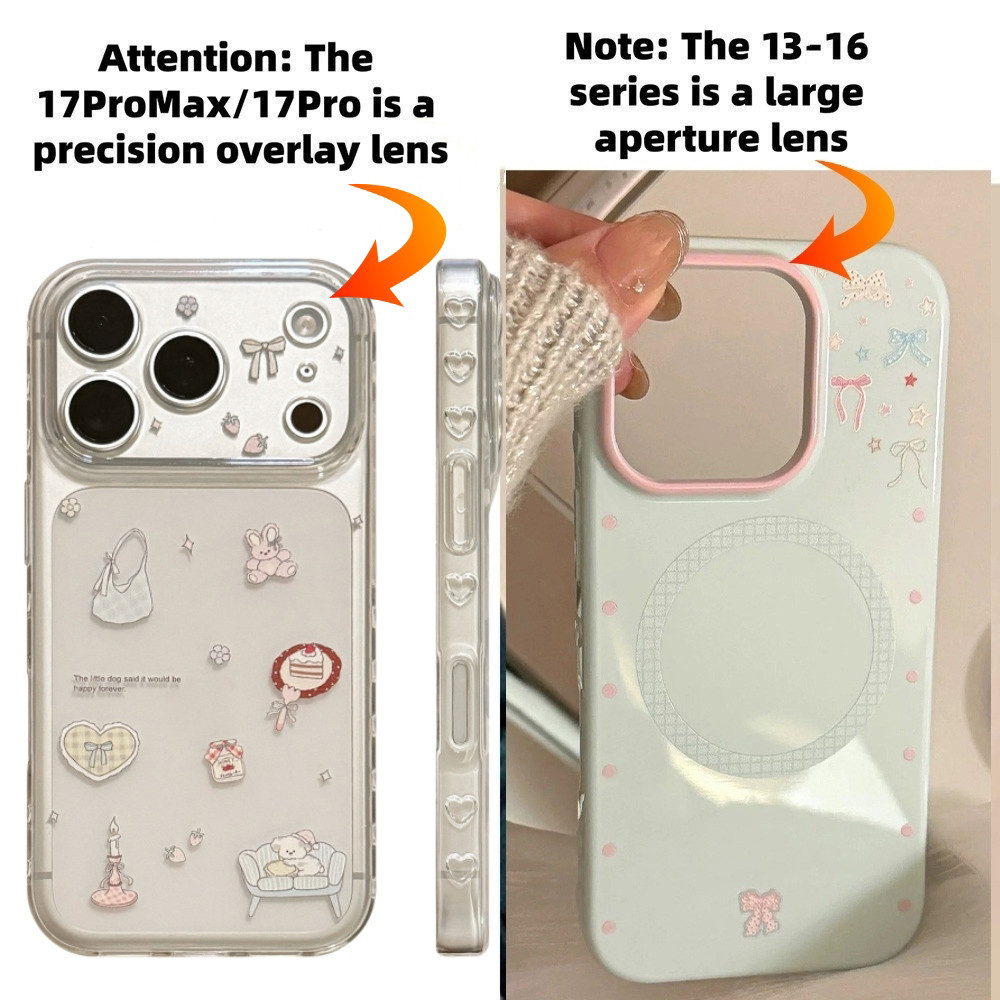 Ốp Điện Thoại Mềm Hình Trái Tim Tình Yêu Hàng Ngày Cho iPhone 17 Pro Max 16 15 14 13 Vỏ Bảo Vệ Chống Sốc