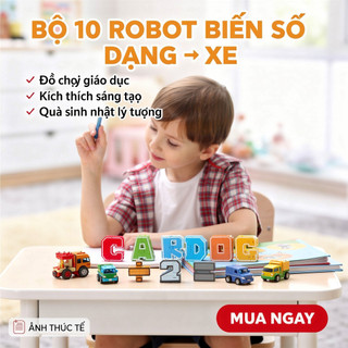 Biến Đổi Số Robot Đồ Chơi Giáo Dục Chất Liệu PP An Toàn Học Toán Logic Trẻ Em 3-8 Tuổi