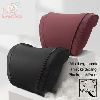 Gối cổ ô tô tiện dụng Gối thắt lưng thoáng khí có thể điều chỉnh Memory Foam Hỗ trợ tất cả các loại xe hơi