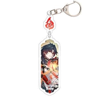 Honkai: Star Rail Figure Phainon Keychain Sparxie Evanescia Ashveil Silver Wolf Acrylic Keyring Anime
