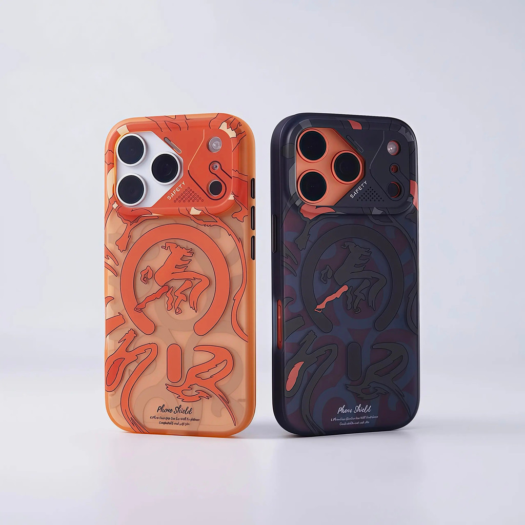 Ốp điện thoại từ tính có bề mặt mờ, họa tiết graffiti theo phong cách dạo phố giống như da, tương thích với iPhone 17 Pro Max và 16, vỏ bảo vệ chống sốc / a
