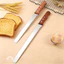 Dao cắt bánh mì cán gỗ bằng thép không gỉ, lưỡi răng cưa, dụng cụ làm bánh nhà bếp.