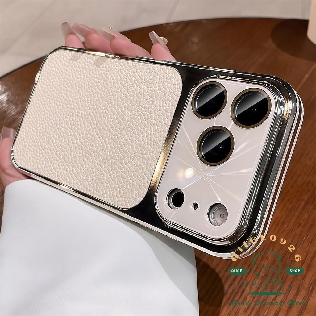 【 Ốp lưng iPhone17 】 Túi khí CD-pattern ống kính da Vỏ điện thoại iphone17 Pro Max 16 15 14 13 cho vỏ iPhone Vỏ mềm silicon TPU chống sốc