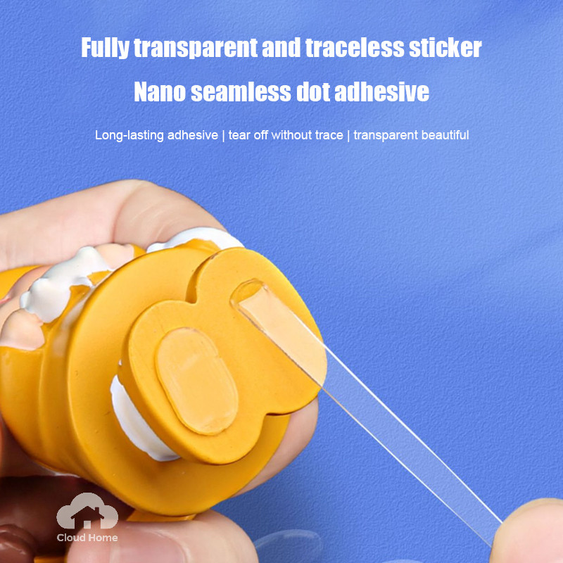 Keo dán nano hình chấm tròn trong suốt, keo dán nano hình chấm tròn cho búp bê, keo dán hai mặt không để lại dấu vết