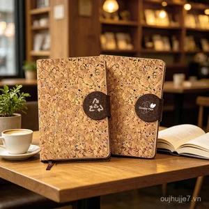 Phong Cách Mới Thân Thiện Với Môi Trường Máy Tính Xách Tay A5 Cork Grain Notepad Văn Phòng Kinh Doanh Notebook Bộ In TOLA