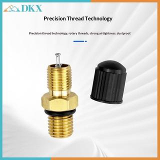 DKX M8x1 Thân van lốp bằng đồng thau cho ô tô Xe đạp Xe máy Van khí có độ chính xác cao có nắp lốp Phụ kiện lạm phát không khí.