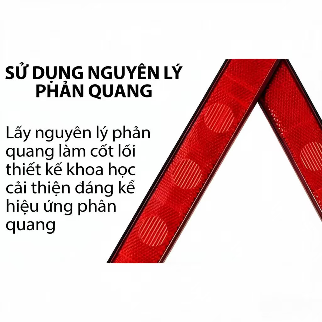 【COD】Biển tam giác cảnh báo gấp gọn tiện lợi, dễ dàng cất giữ trong cốp xe và triển khai khi xe gặp sự cố trên đường.
