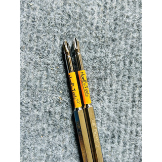 Mũi vít 4 cạnh chuôi Lục Giác  65mm - 80 - 100 - 150mm PH2 HanPuTools 62° Chất Liệu HRC Cao Cấp